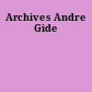 Archives Andre Gide