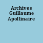 Archives Guillaume Apollinaire