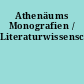 Athenäums Monografien / Literaturwissenschaft