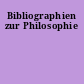 Bibliographien zur Philosophie