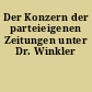 Der Konzern der parteieigenen Zeitungen unter Dr. Winkler