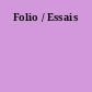 Folio / Essais
