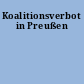 Koalitionsverbot in Preußen