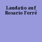 Laudatio auf Rosario Ferré