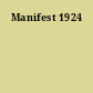 Manifest 1924