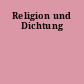 Religion und Dichtung