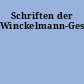 Schriften der Winckelmann-Gesellschaft