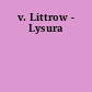 v. Littrow - Lysura