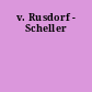 v. Rusdorf - Scheller