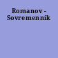 Romanov - Sovremennik
