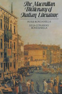The Macmillan dictionary of Italian literature