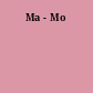 Ma - Mo