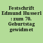Festschrift Edmund Husserl : zum 70. Geburtstag gewidmet