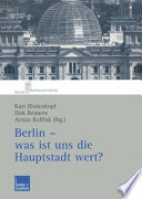 Berlin - was ist uns die Haupstadt wert?