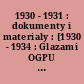 1930 - 1931 : dokumenty i materialy : [1930 - 1934 : Glazami OGPU - NKVD, Kn. 1]