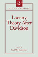 Literary theory after Davidson