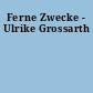 Ferne Zwecke - Ulrike Grossarth