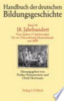 18. Jahrhundert : vom späten 17. Jahrhundert bis zur Neuordnung Deutschlands um 1800