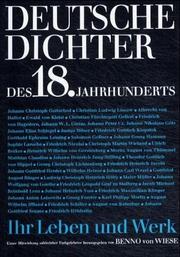 Deutsche Dichter des 18. Jahrhunderts : ihr Leben und Werk