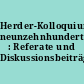 Herder-Kolloquium neunzehnhundertachtundsiebzig : Referate und Diskussionsbeiträge