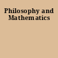 Philosophy and Mathematics
