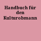 Handbuch für den Kulturobmann
