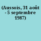 (Aussois, 31 août - 5 septembre 1987)