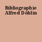 Bibliographie Alfred Döblin