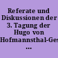 Referate und Diskussionen der 3. Tagung der Hugo von Hofmannsthal-Gesellschaft, Salzburg 22. bis 25. August 1974