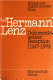 Über Hermann Lenz : Dokumente seiner Rezeption (1947 - 1979) und autobiographische Texte