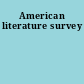 American literature survey