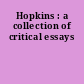 Hopkins : a collection of critical essays