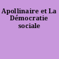 Apollinaire et La Démocratie sociale