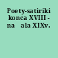 Poety-satiriki konca XVIII - načala XIXv.