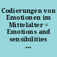 Codierungen von Emotionen im Mittelalter = Emotions and sensibilities in the Middle Ages