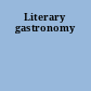Literary gastronomy