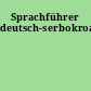 Sprachführer deutsch-serbokroatisch