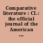 Comparative literature : CL : the official journal of the American Comparative Literature Association