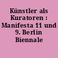 Künstler als Kuratoren : Manifesta 11 und 9. Berlin Biennale