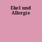 Ekel und Allergie