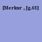 [Merkur , Jg.61]
