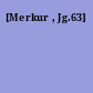 [Merkur , Jg.63]