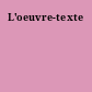L'oeuvre-texte