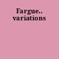 Fargue.. variations