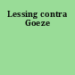 Lessing contra Goeze