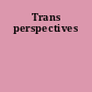 Trans perspectives