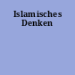 Islamisches Denken