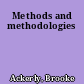 Methods and methodologies