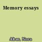 Memory essays
