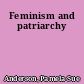 Feminism and patriarchy